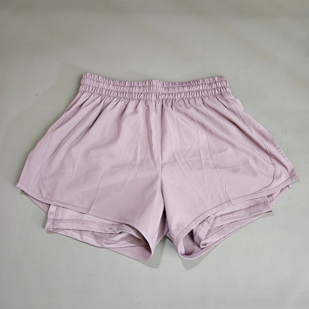 Leg3nd Womens‎ 2-in-1 Running Shorts Purple Athletic Gym Workout Size S